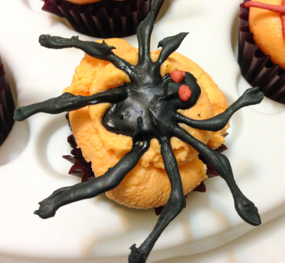 Spider cupcake topper